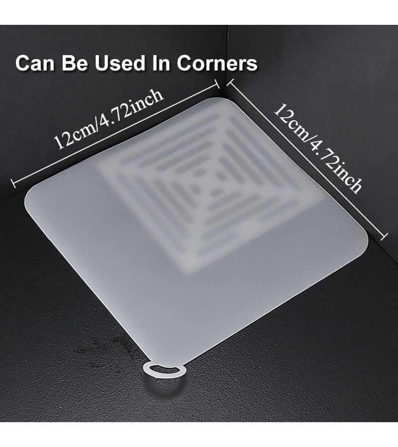 2pcs Transparent Floor Drain Cover Anti-Odor Sealing Protector for Bathroom Kitchen Sink - Image 4