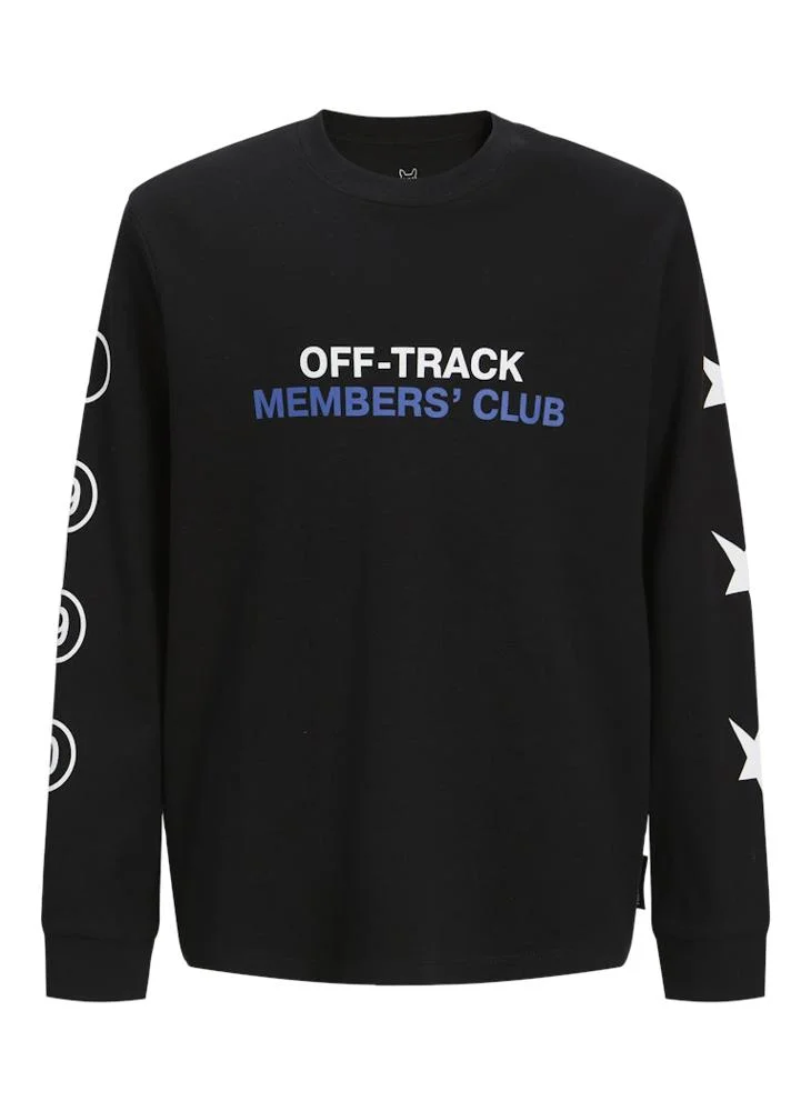 Jack & Jones Junior Kids Jcoreflex Crew Neck Styd Long Sleeve T-Shirt