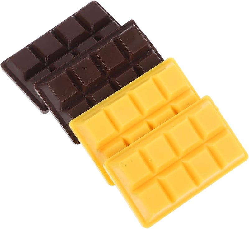 Faux Chocolate Models Artificial Small Chocolate Statues Simulation Food Photo Props 4pcs Set - Image 1