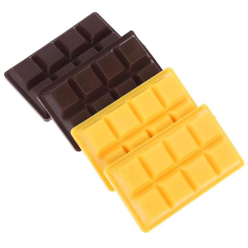 Faux Chocolate Models Artificial Small Chocolate Statues Simulation Food Photo Props 4pcs Set - Image 2