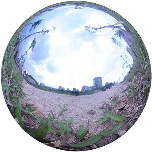 Folytiy Durable Stainless Steel Gazing Ball Hollow Ball Mirror Globe Polished Shiny Sphere for Home Garden 197 Inch