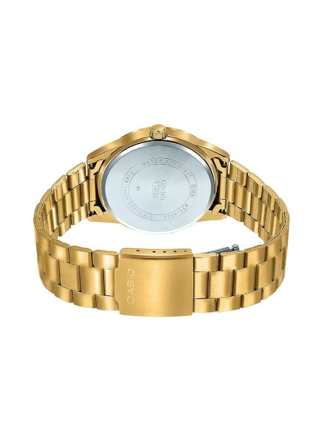كاسيو ساعة كاسيو رجالية مطلية باللون الذهبي MTP-VD02G-1EUDF – ميناء أسود مع عرض للتاريخ ومقاومة للماء - Image 4