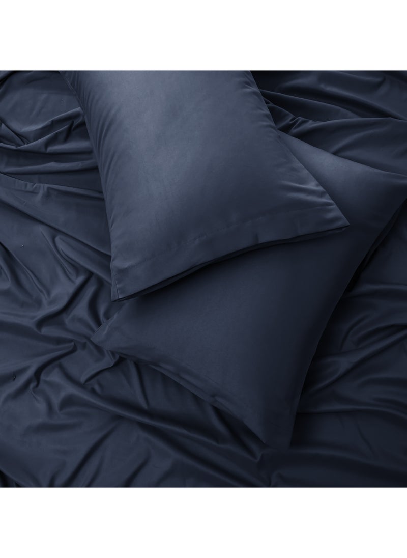 PanaX Panax Bedding Queen Bed Sheets Set - 4 Piece Bedding - Brushed Microfiber - Shrinkage and Fade Resistant - Easy Care (Navy, Queen)  - Image 2