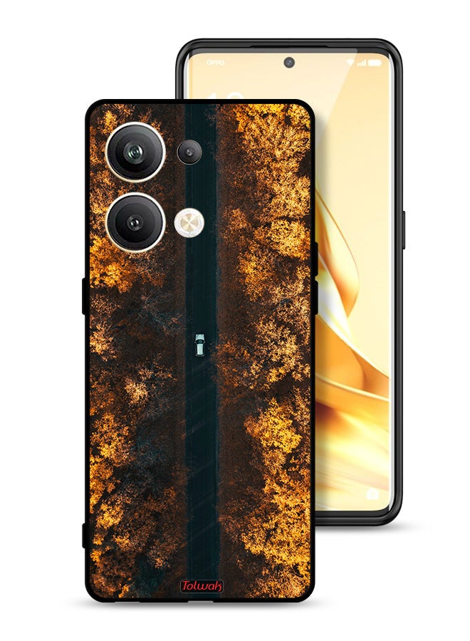 Tolwak Oppo Reno9 Pro Plus 5G Protective Case Cover Road In Autumn Trees - Image 1