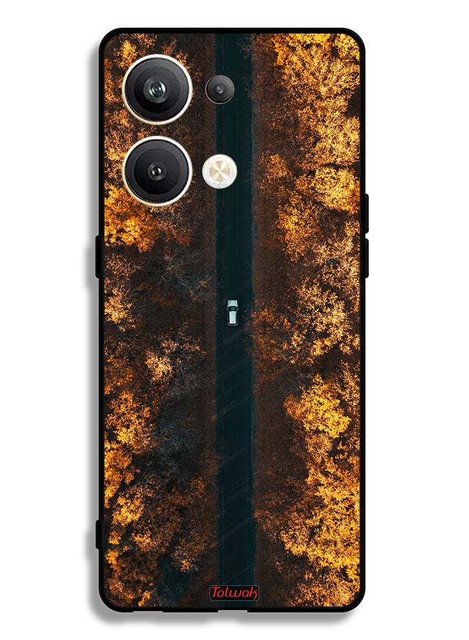 Tolwak Oppo Reno9 Pro Plus 5G Protective Case Cover Road In Autumn Trees - Image 2