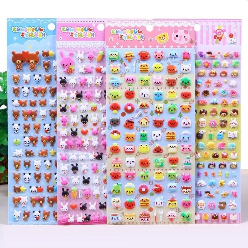 SUPER TOY 300+ 3D Puffy Stickers Assorted Cute Animals Vehicle Stickers for Boys Girls Classroom Reward, Craft Scrapbooking Party Gift - Image 5