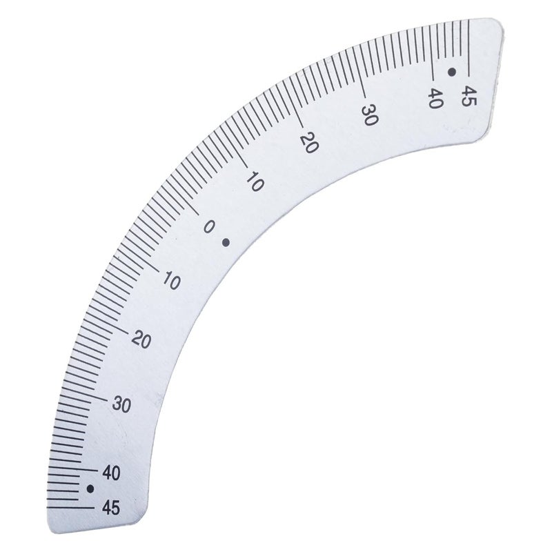 Upgraded Angles Plate Scale Ruler Stainless Steel Gauge 45-0-45 Woodworking Tool Shape Ruler 100mm / 132mm Strong Measuring Gauging Tools Caliper - Image 3