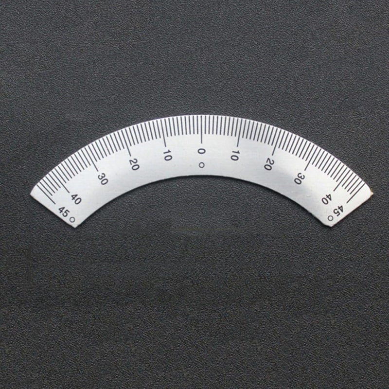 Upgraded Angles Plate Scale Ruler Stainless Steel Gauge 45-0-45 Woodworking Tool Shape Ruler 100mm / 132mm Strong Measuring Gauging Tools Caliper - Image 5
