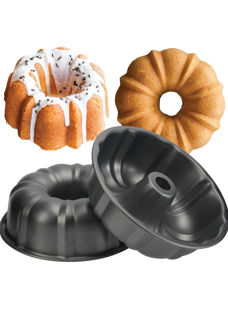 ZEPONOVA Pumpkin Cake Maker mold, Carbon Steel Mould, 24x7.5cm, Black - Image 1