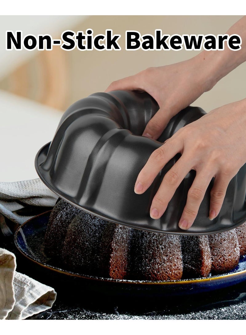 ZEPONOVA Pumpkin Cake Maker mold, Carbon Steel Mould, 24x7.5cm, Black - Image 2