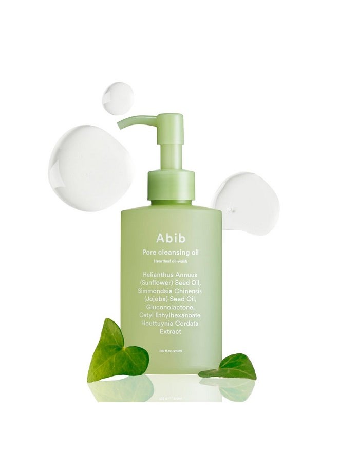 abib - Abib Pore Cleansing Oil Heartleaf Oil-Wash 7.10 fl oz / 210ml I Gentle Cleansing Oil for Sensitive Skin, Mild Cleanser, Blackheads, Pore Care, Double Cleansing, Korean Skincare - Image 1