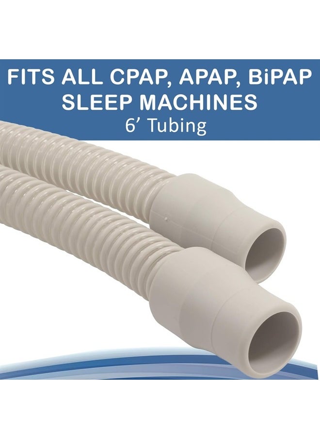 Roscoe Medical - Lightweight CPAP Hose, 6 feet - Flexible CPAP Tubing, Compatible With Resmed Airsense, Philips Respironics, Fisher & Paykel, and most CPAP, APAP, BiPAP brands and CPAP supplies - Image 1