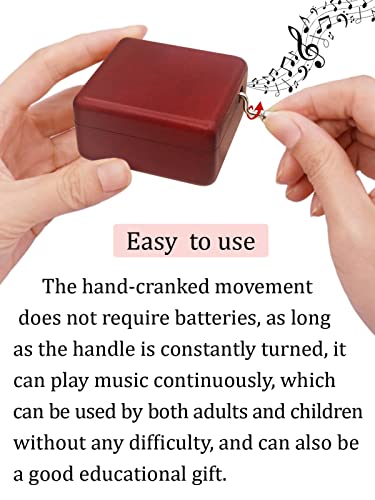 ROSIKING Wooden Music Box Hand Crank Classic Antique Carved Musical Boxes Christmas Birthday Valentine's Day Gifts Plays Toreador - Image 3