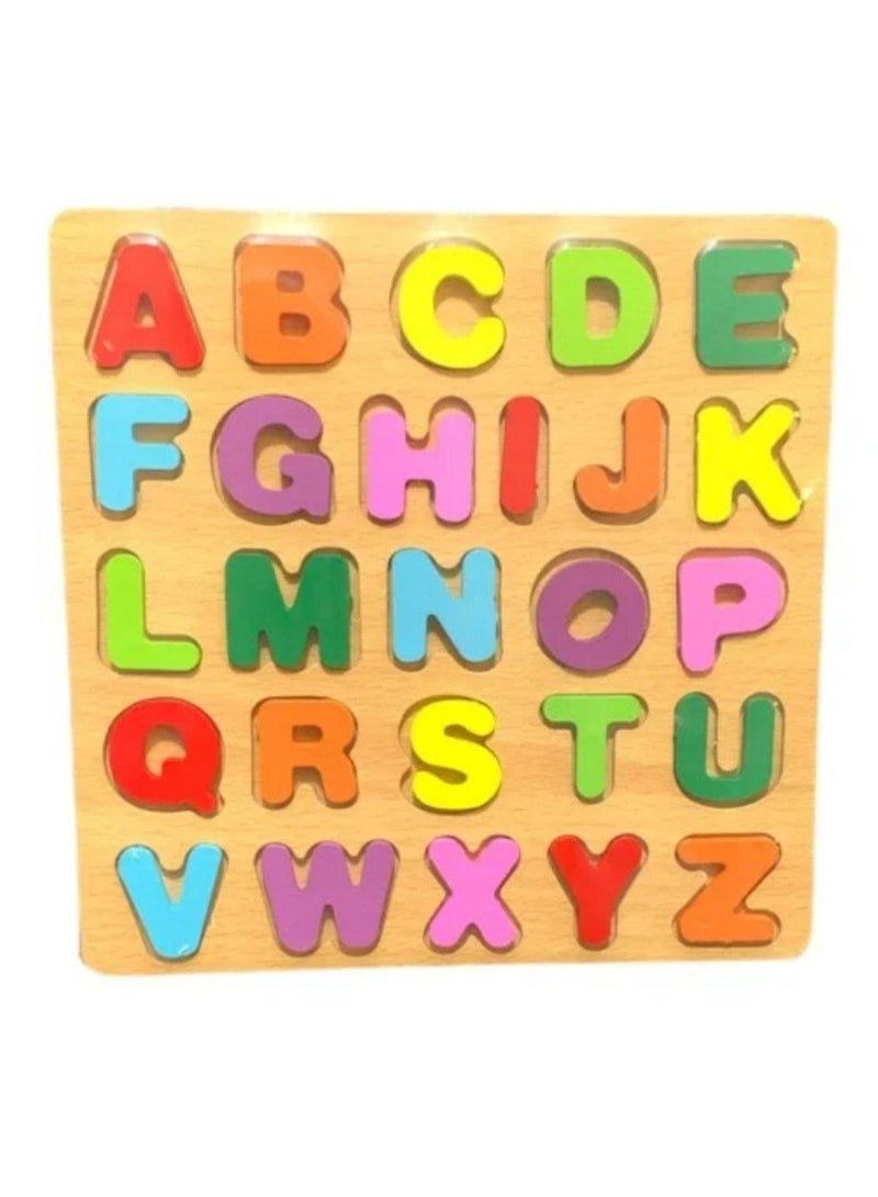 Pieces Wooden English Letter Toy 🧩 – Learn letters while having fun with hands-on play, perfect for kids 3+! - Image 2