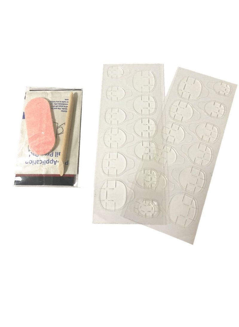 BLOOMING TIME 20-Piece Full Cover Fake Nails dark red  - Image 3
