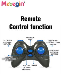 MEBEGIN 2 in 1 RC Stunt Car Toy, 360°Double Side Flips Rotating RC Car, 2.4Ghz Remote Control Car with Cool Light and Double-Sided Driving, Portable Rechargeable Remote Control Car Toy, 2 AA Battery (Not Included) for RC Controller, Suitable for Versatile Roads, 15*16*7cm  - Image 3