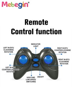 MEBEGIN 2 in 1 RC Stunt Car Toy, 360°Double Side Flips Rotating RC Car, 2.4Ghz Remote Control Car with Cool Light and Double-Sided Driving, Portable Rechargeable Remote Control Car Toy, 2 AA Battery (Not Included) for RC Controller, Suitable for Versatile Roads, 15*16*7cm  - Image 3