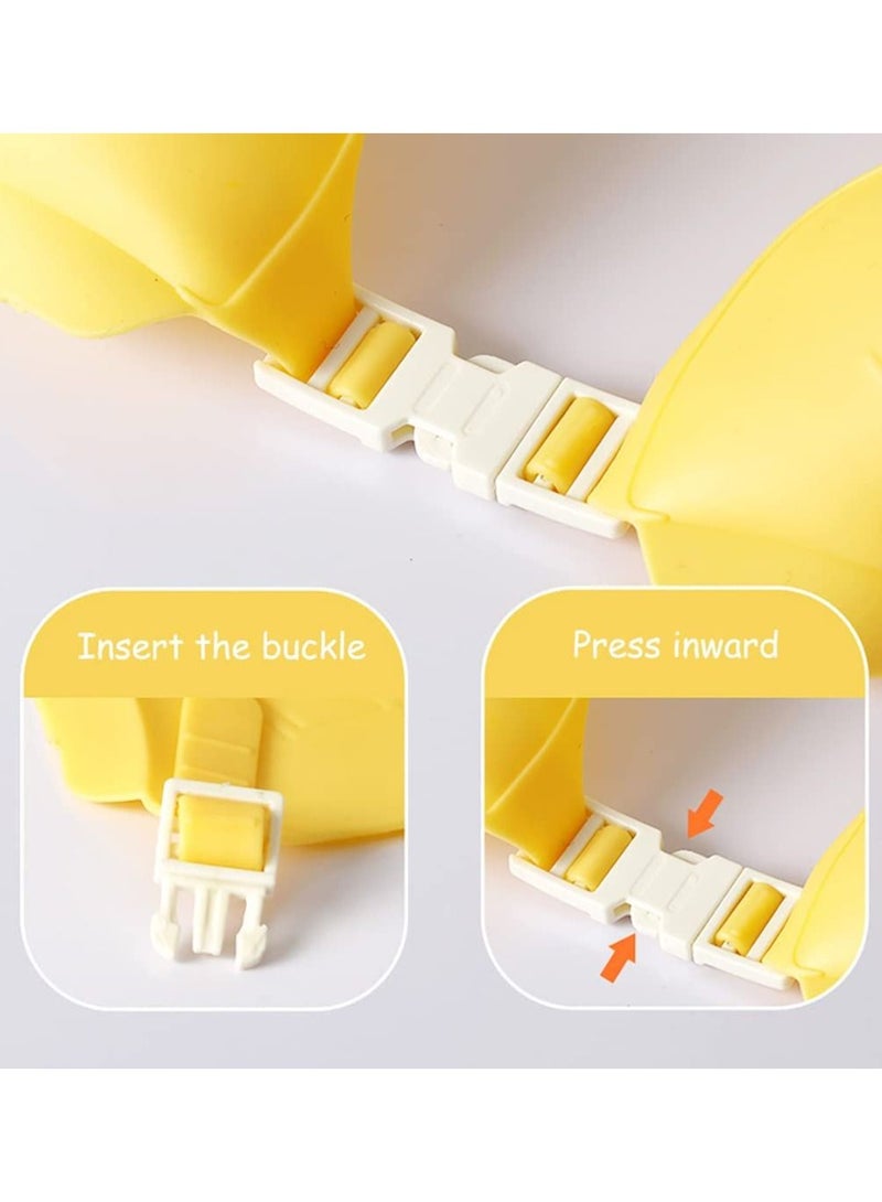 KASTWAVE Baby Shower Shampoo Cap Shield, KASTWAVE Lsolate for Kids, Visor Hat Eye and Ear Protection 0-9 Years Old Children, Cute Crown Shape Makes the Bath More Fun (Yellow) - Image 3