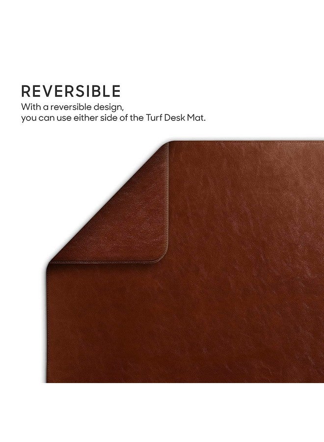 DailyObjects DailyObjects Large Premium Vegan Leather Desk Mat|Anti-Skid|Anti-Slip|85*45cm|Reversible Desk spread Turf Desk/Laptop Mat for Work from Home/Office/Gaming- Extended mouse pad and keyboard desk pad-Tan - Image 5