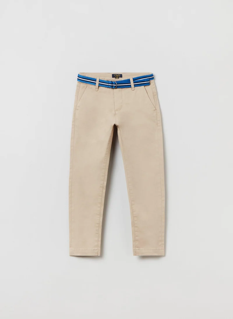 او في اس OVS Chino Trousers With Belt