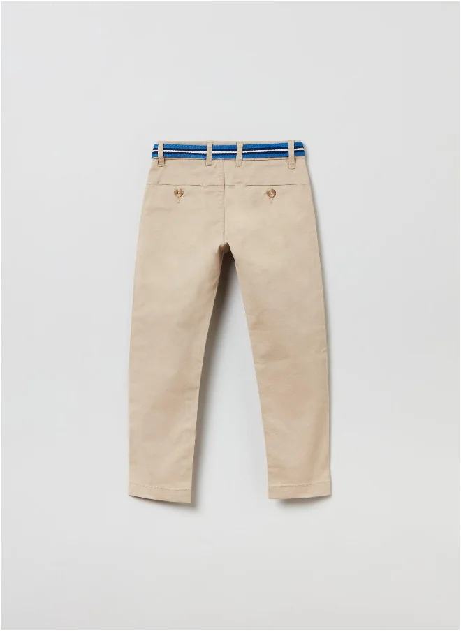 او في اس OVS Chino Trousers With Belt