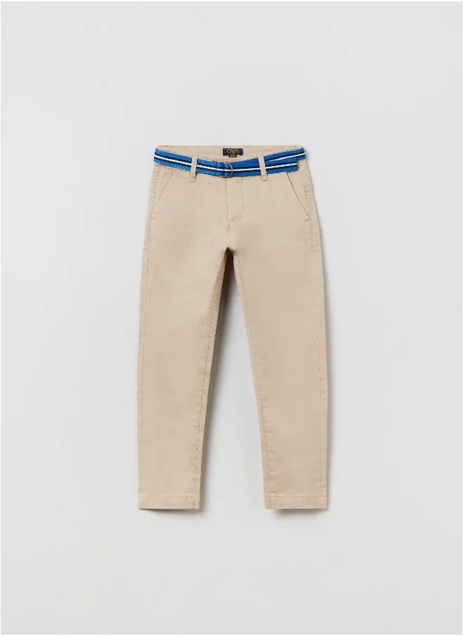 او في اس OVS Chino Trousers With Belt