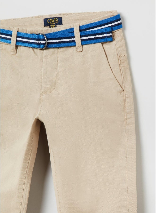 OVS Chino Trousers With Belt - Image 3