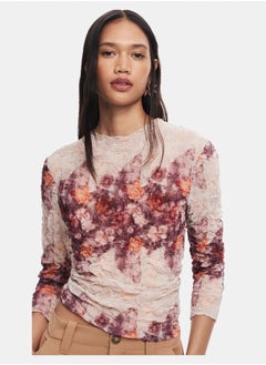 DESIGUAL Textured floral blouse  - Image 3