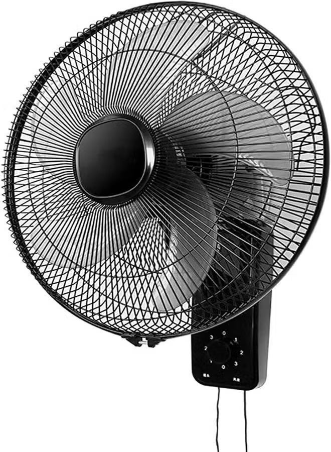 Denx 16 Inch Wall Fan High Performance Cooling Fan with 3 Speed Control, 5 Leaf Blades, Dual Pull Cord Operation, Adjustable Tilt Angle, Energy Efficient Air Circulation - Image 1