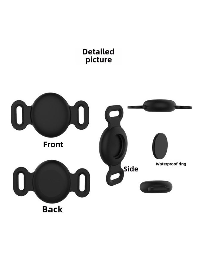 Generic - Suitable For Anti-loss Device Apple Locator Silicone Protective Case Airtag Protective Case All-inclusive Waterproof-Color:Coffee Color OPP Waterproof Cover-Applicable Model:Depth Waterproof Airtag Protective Sleeve M Code - Image 1