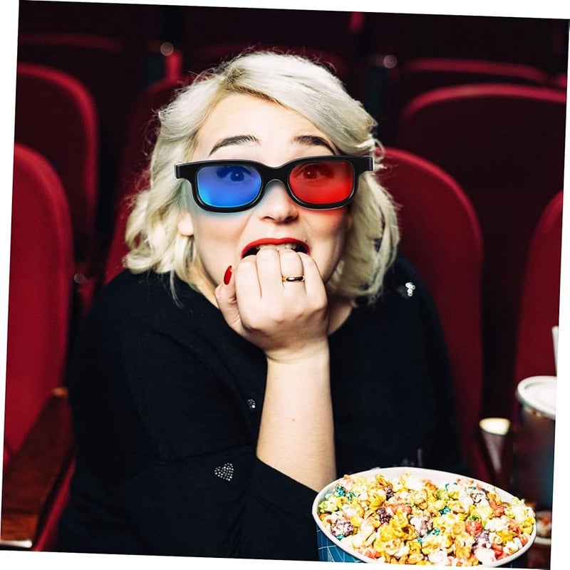 Jojofuny 10 قطعة نظارات ثلاثية الأبعاد حمراء مجسمة لمسرح منزلي تلفزيون كمبيوتر عارض - Image 5