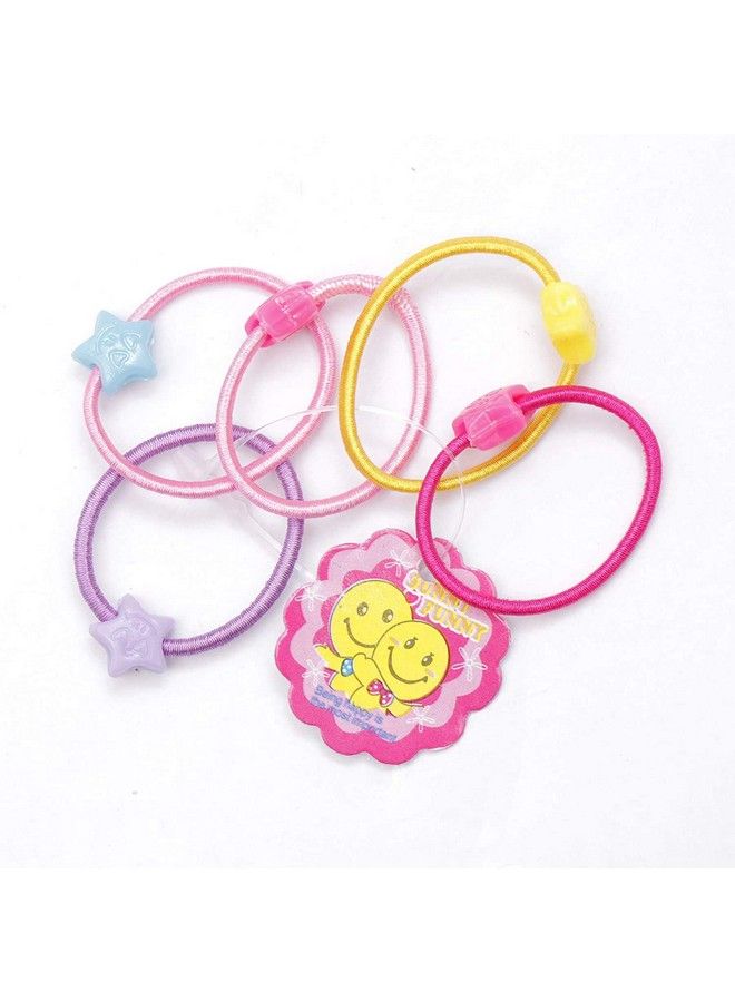 Shivarth Soft Rubber Multicolour Mini Elastic Hair Ties For Baby Girl 50 Pieces - Image 3