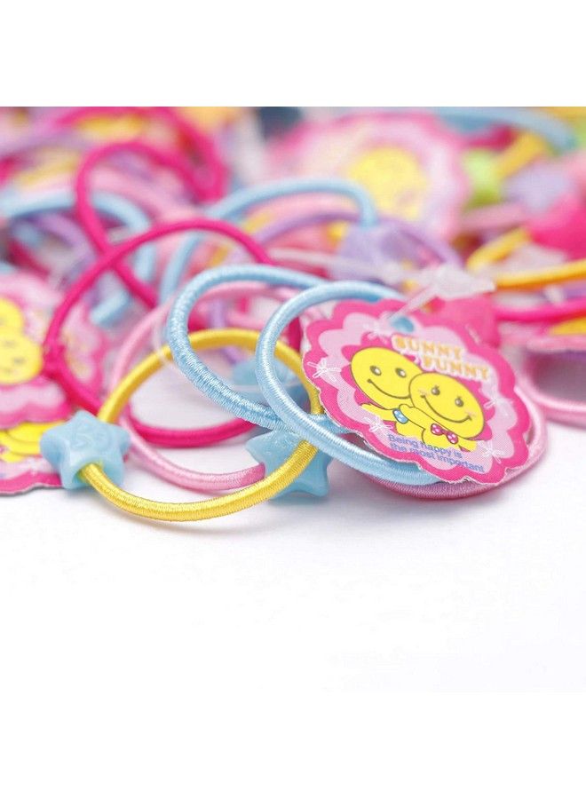 Shivarth Soft Rubber Multicolour Mini Elastic Hair Ties For Baby Girl 50 Pieces - Image 5
