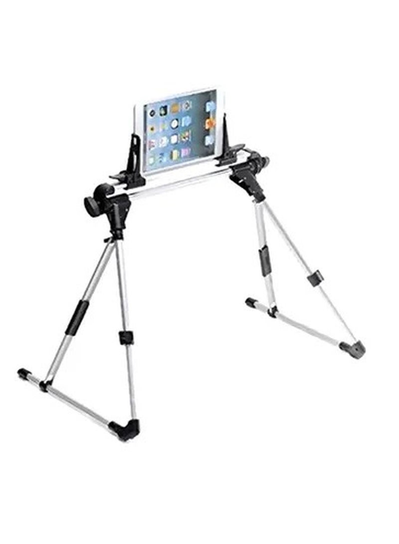 Foldable Tablet Mount For Apple iPad Silver/Black - Image 1