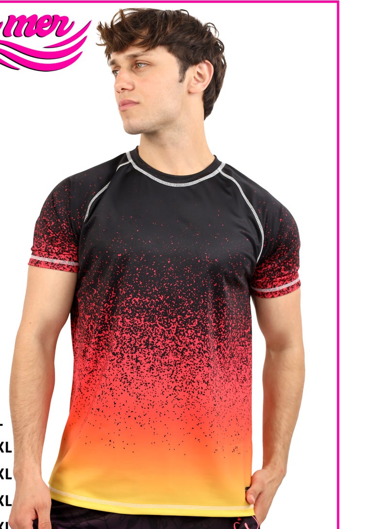 La Mer Aqua Kaleidoscope La Mer Swim Shirts - Image 1