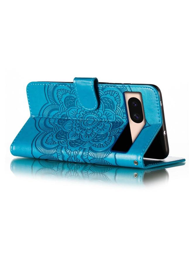 Zaboon Case For Google Pixel 8A Sun Mandala Embossing Pattern Phone Leather Case - Image 5