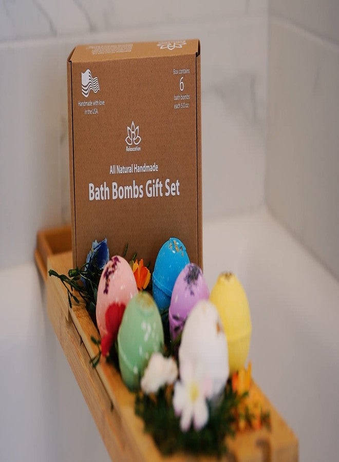 Relaxcation Handmade in USA Organic Bath Bombs Gift Set For Women All Natural with Epsom Salt Relaxation Dead Sea Salt - Natural and Safe Bath Bombs Kit for Kids Her Mom Mother Grandma Girlfriend - Best Gifts Idea - Image 3