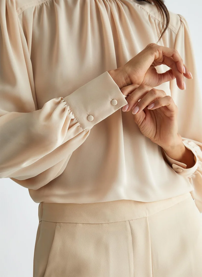 Liu Jo Georgette blouse with rhinestones