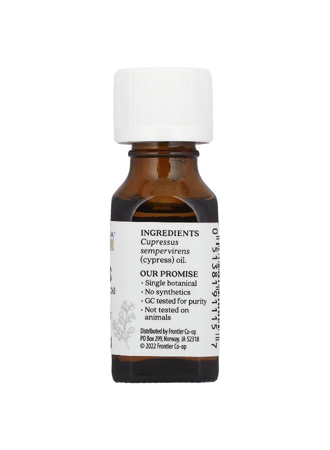 Aura Cacia, Pure Essential Oil, Cypress, 0.5 fl oz (15 ml) - Image 2