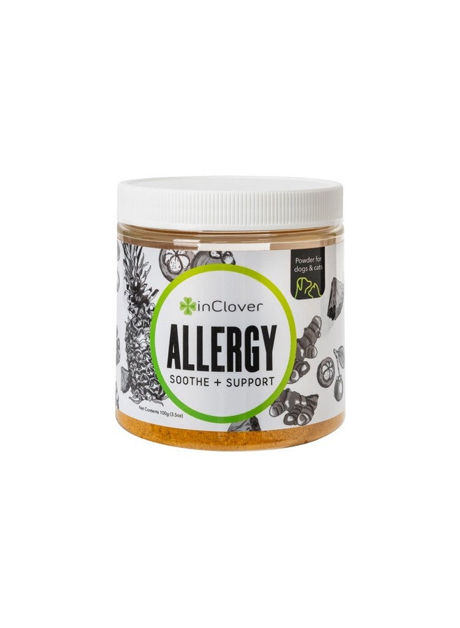 In Clover Dog Allergy Relief Supplement By Inclover, Bioresiliant Treat Powder Supplement For Dogs With Seasonal Allergies, Natural Dog Allergy Support With Turmeric, Mangosteen Helps Maintain Histamine Levels - Image 1