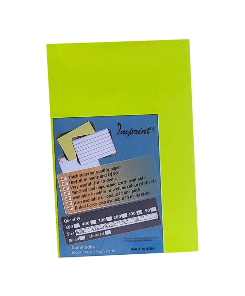 Imprint Card Stock, Index Cards 4" x 6" Bright Colors, 100 in This Package - Image 2