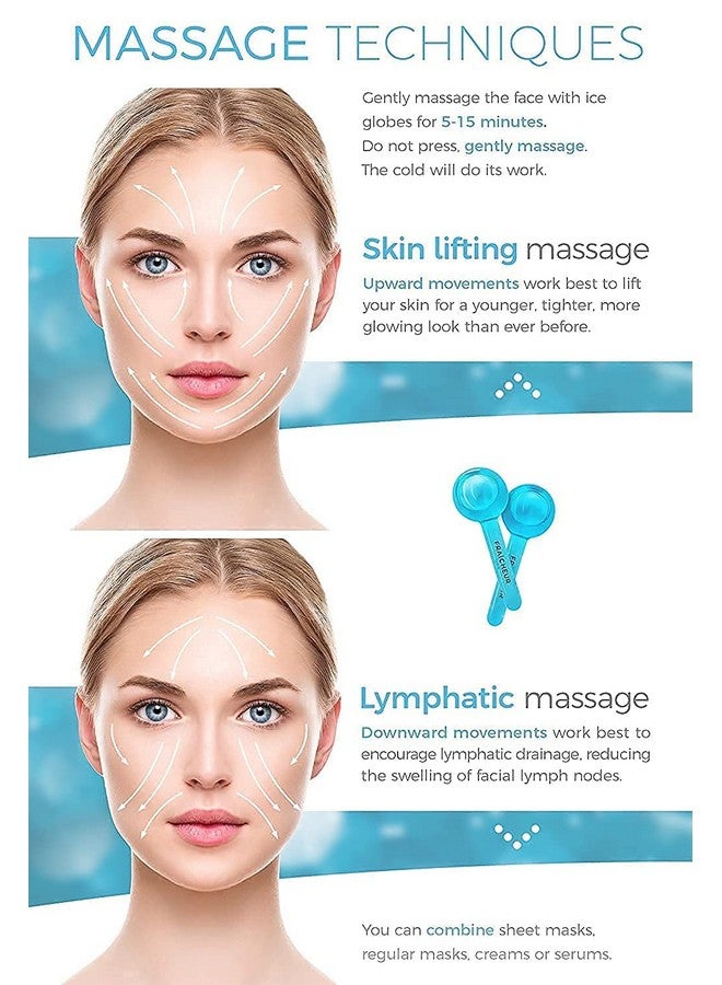 Dkriva Smart Magic Cool Face Roller Ball // Facial Ice Globe // Facial Massage Tools for Face and Neck (Pack of 2) - Image 3