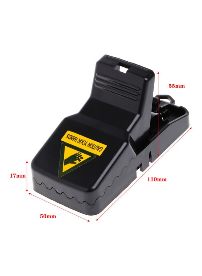 NIBEMINENT 2-PIece Reusable Plastic Mouse Trap Black - Image 4