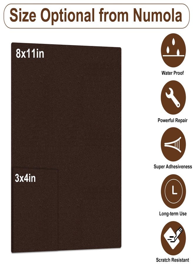 Numola Leather Repair Patch 8×11 inch Self-Adhesive Leather Repair Tape, Scratch/Holes Vinyl Repair Kit for Couch, Car Seat, Sofas, DIY Furniture Upholstery, Chair, Jackets, First-aid (Medium Brown) - Image 2