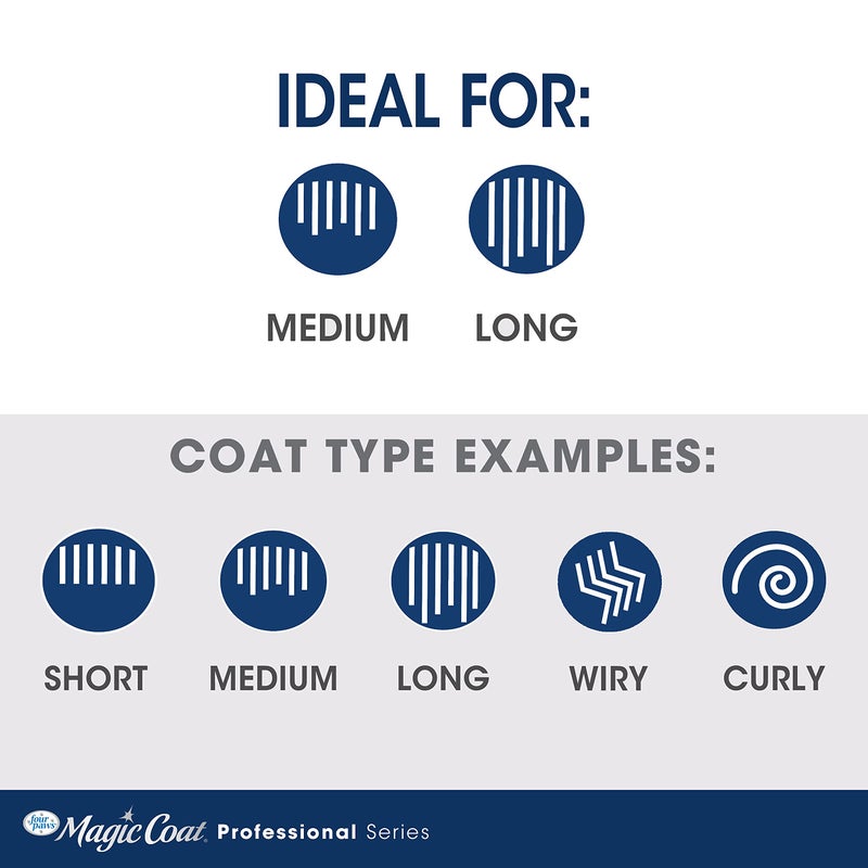 Four Paws Magic Coat Professional Series Cat Slicker Brush for Medium or Long Coats - Gently Removes Excess Hair, Stimulates Natural Oils, Ideal for Cats and Kittens, Lightweight Wood Handle - Image 5