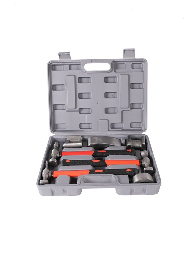 LAWAZIM 7-Piece Forged Heavy Duty Auto Body Hammer and Dolly Kit  - Image 4