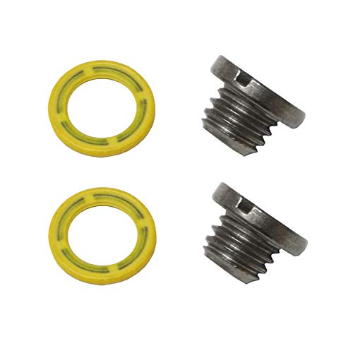 LucaSng 2 PCS Marine Drain Plug Screw Kits for Mercury MERCRUISER Replaces 10-79953Q2 10-79953A2 18-2244 22420 10-79953Q04 - Image 1