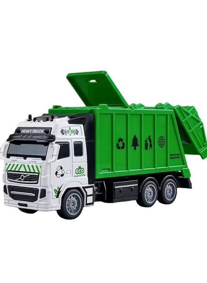 MANAKI ENTERPRISE MANAKI ENTERPRISE Kids Diecast Metal City Sanitation Truck, Friction Powered, Garbage Truck with Top Open Dumper- 1:16, Garbage Lifter Truck(Garbage Truck)  - Image 1