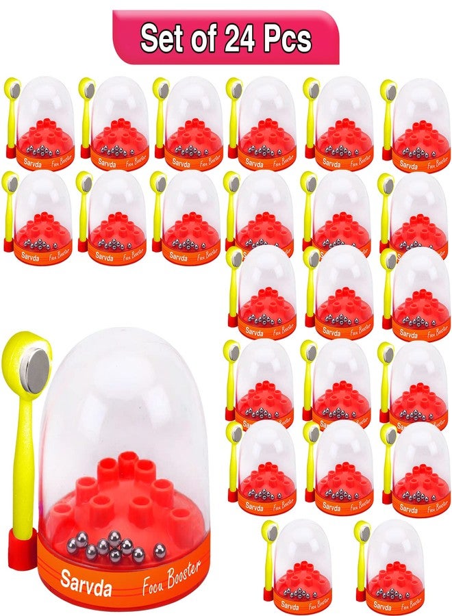 Sarvda Birthday Return Gifts for Kids - Drop Game With Magnet, Drag and Drop, Brainvita Marble Game - Set of 2,6,10,15,20,40, Red - Image 2