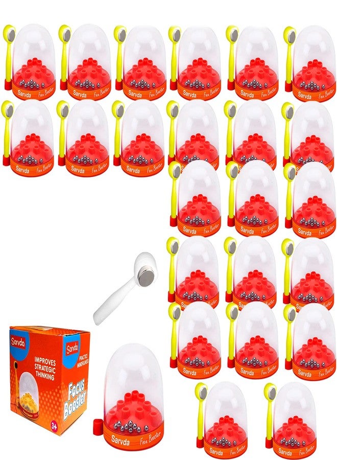 Sarvda Birthday Return Gifts for Kids - Drop Game With Magnet, Drag and Drop, Brainvita Marble Game - Set of 2,6,10,15,20,40, Red - Image 1